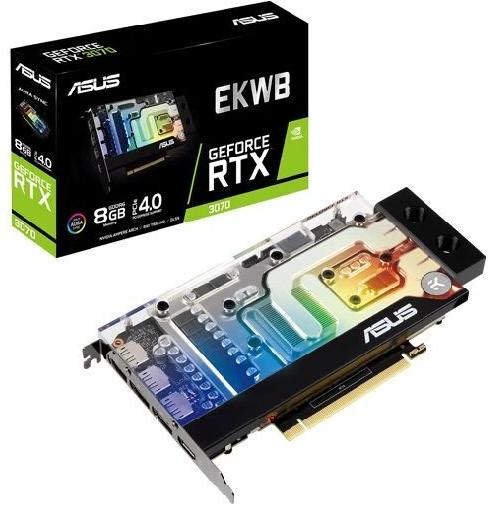 Asus RTX 3070 8GB Graphics Card With EKWB Water Block