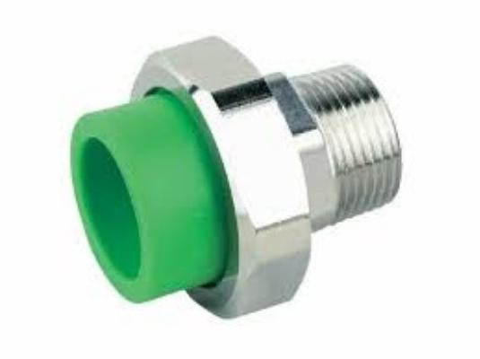 Green Fusion PPR Male Thread Union, for Pipe Fitting, Feature : High Strength, Fine Finishing