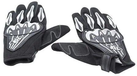 Black Racing Gloves, Size : Medium