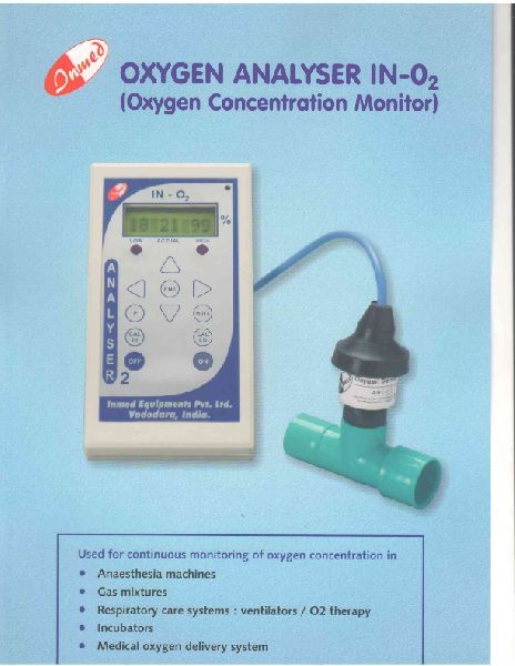 Inmed Battery 0-5kg oxygen analyser, Certification : CE Certified