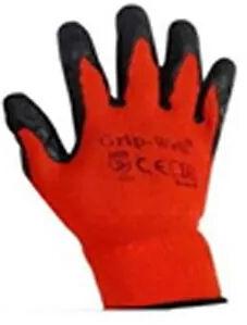 Crinkle Latex Palm Coated Gloves, Size : 9 inches