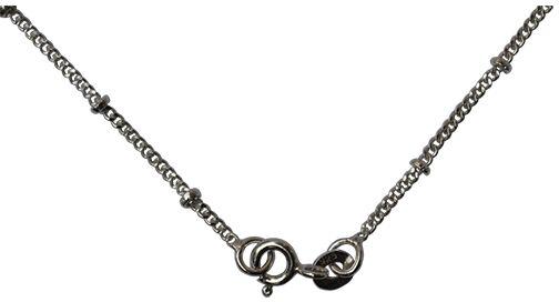 Sterling Silver Disco Chain 40 cms