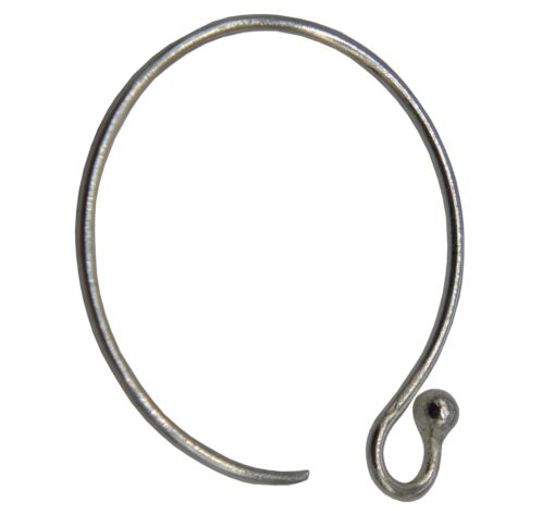 Sterling Silver Rounded Earwire with Ball