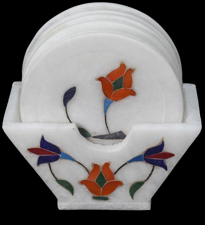 Decorative Marble Tea Coaster