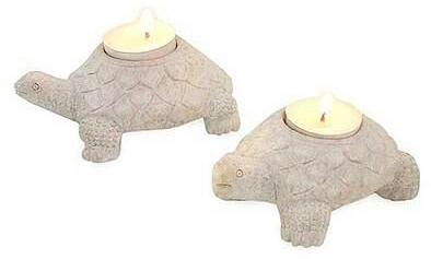 Soapstone Turtle Tea Light Holder