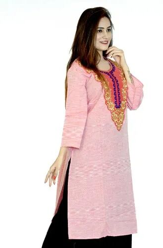 VJAPPARELS Embroidered ladies cotton kurti, Size : XL, XXL