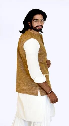 VJ Apparels Men Cotton Nehru Jacket, Size : L, XL, XXL