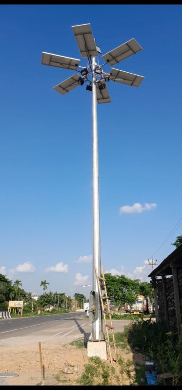 Grey Galvanized Iron Light Pole, Size : Standard at Rs 50,000 / in ...