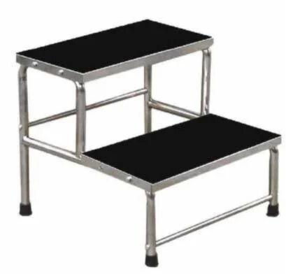 Stainless Steel Double Foot Step, Color : Silver