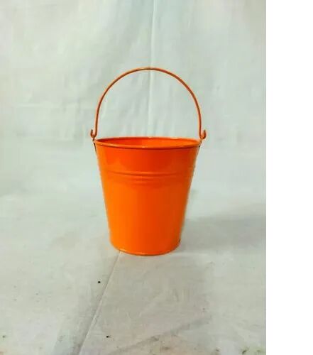 Iron Mini Bucket, Shape : ROUND