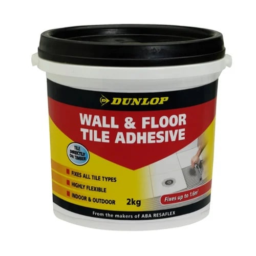 White Dunlop Wall & Floor Tile Adhesive, Packaging Type : Plastic Bucket