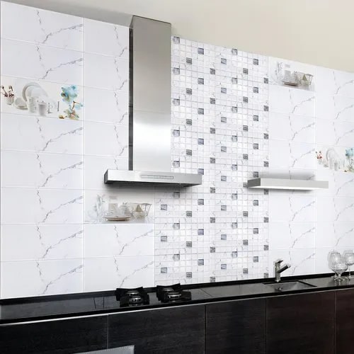 Polished Ceramic Kitchen Wall Tiles, Size : Standard