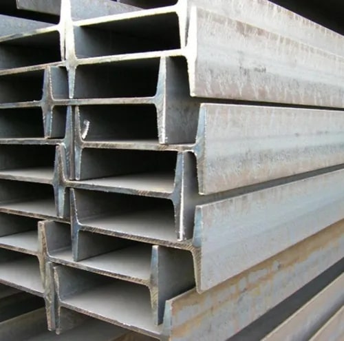 Grey Polished Mild Steel Regular Beams, for Construction, Industrial, Size : Standard