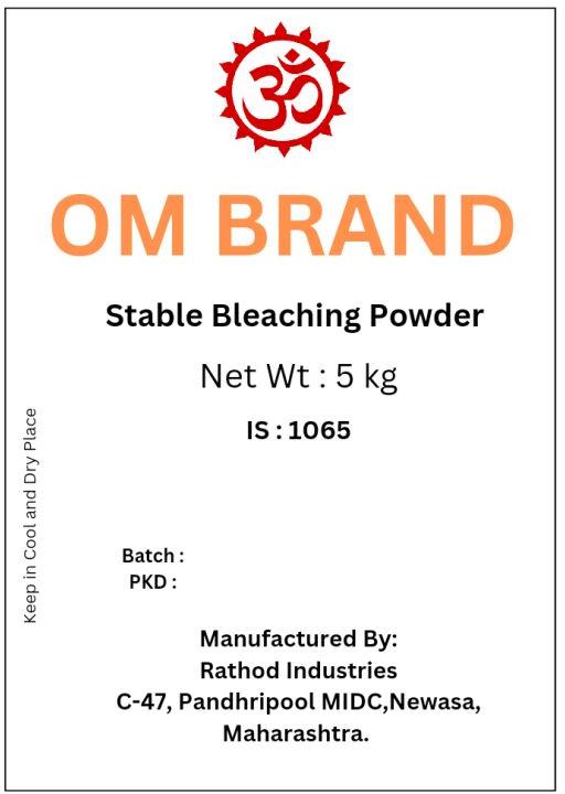 OM Brand stable bleaching powder, Purity : 32%