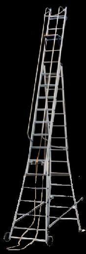 Alumunium Self Supporting Extension Ladder, for Construction, Feature : Durable, Eco Friendly, Heavy Weght Capacity