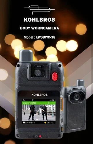Kohlbros Body Worn Camera, Model Number : KWSBWC-38