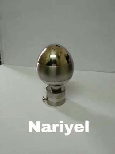 Dome Shaped Top Stainless Steel Designer Curtain Socket, Color : Silver