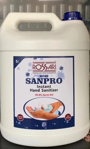Sanpro Hand Sanitizer, Packaging Size : 5 Liter