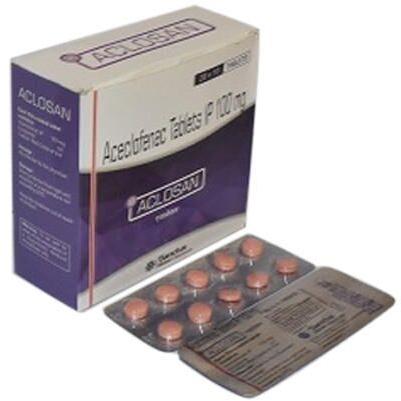 Aceclofenac Tablet, Packaging Type : Blister
