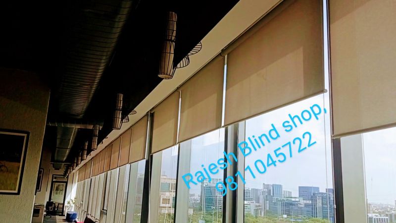Plain Wooden Roller Blind, for Window, Size : Multisize