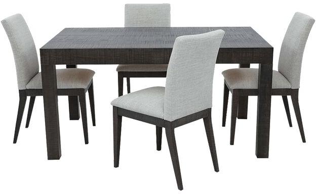 Rectangle 4 Seater Dining Table Set, Color : Grey