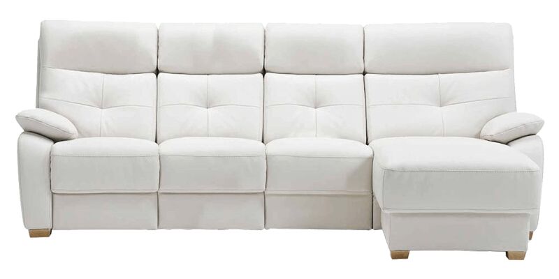 4 Seater Leather Sofa With Chaise
