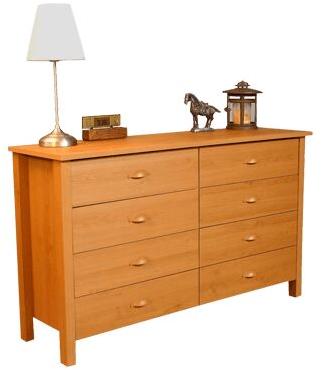 Plywood 8 Drawer Dresser, Color : Brown