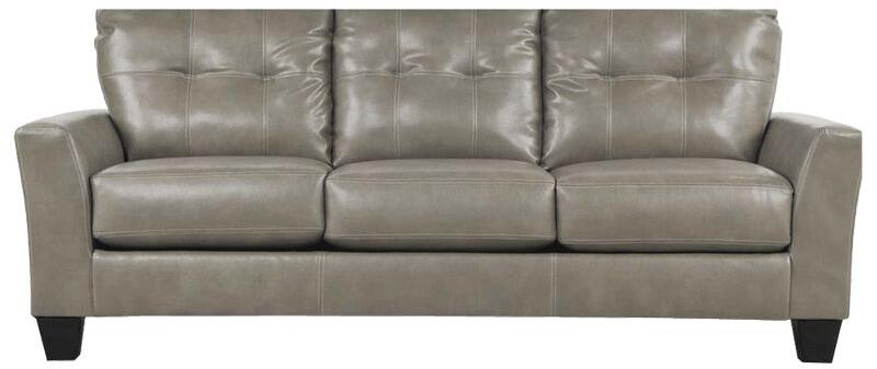 Leatherette Three Seater Sofa Set, Color : Grey