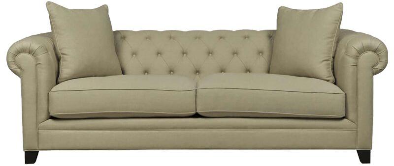 Sofa Set With Rolled Arms, Color : Tan