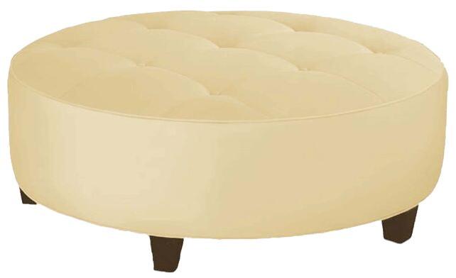 Tufted Ottoman, Color : White