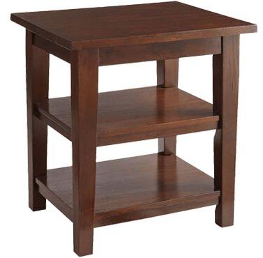 Rectangle Wood End Tables, Color : Brown