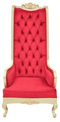 Wooden Highback Wing Chair
