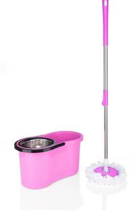 Cleaning Plastic Mop, Color : Pink