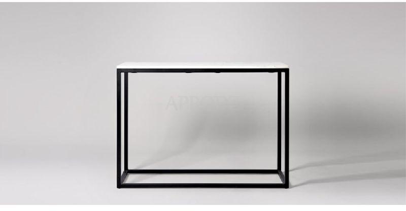 Marble + Steel Console Table