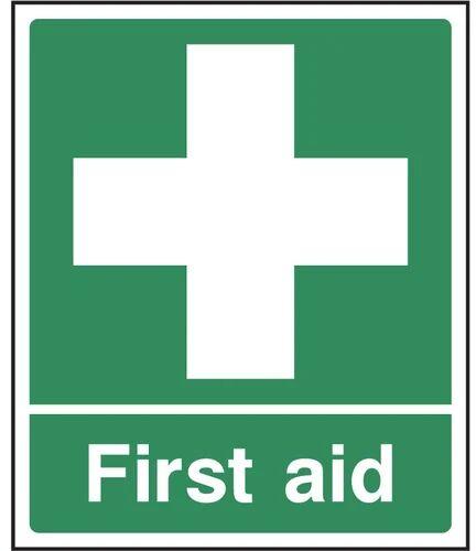 Acrylic First Aid Safety Signs, Size : 300 X 150 mm