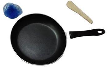 Aluminium Frying Pan, Color : Black