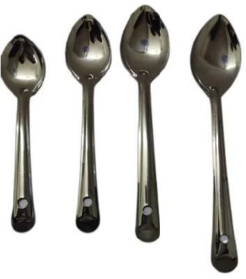 Stainless Steel Vegetable Server Spoon, Color : Silver