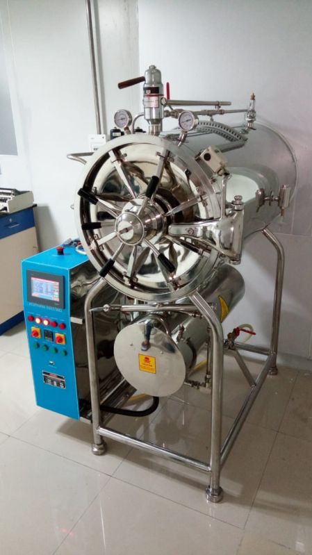 High pressure cylindrical steam sterilizer