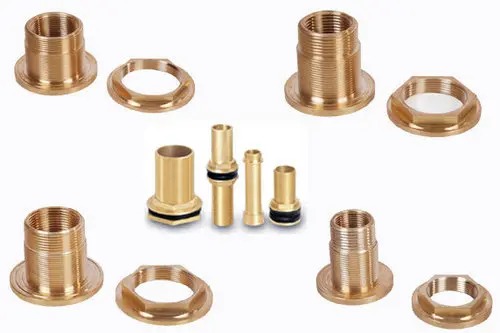 Brass Customized Tank Connectors, Feature : Four Times Stronger, Superior Finish