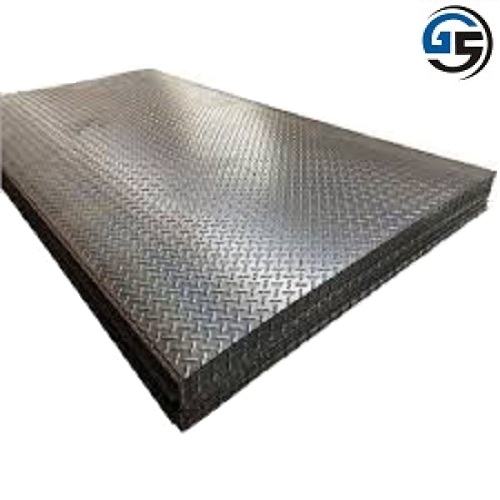 Silver Rectangular MS Chequered Plate, for Industrial, Construction