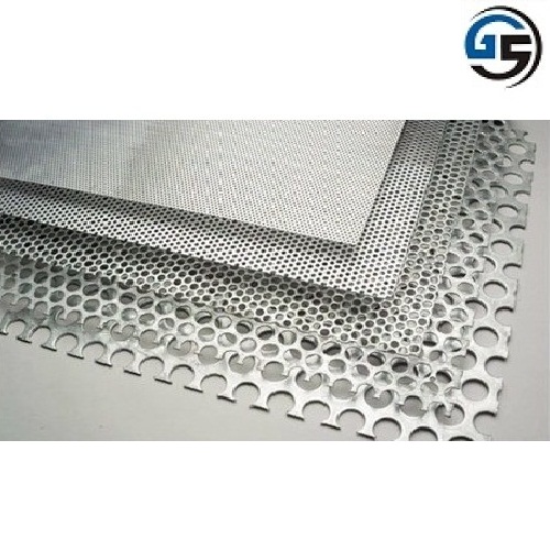 Rectangular Metal Perforated Sheet, for Industrial, Construction, Color : Silver