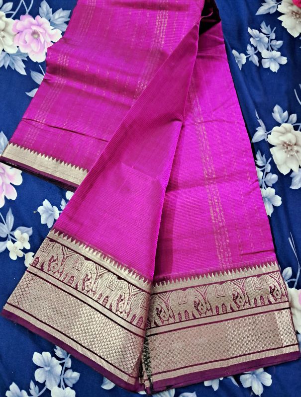 Vyahruthi Cotton puresilk mangalagiri sarees, Gender : Women