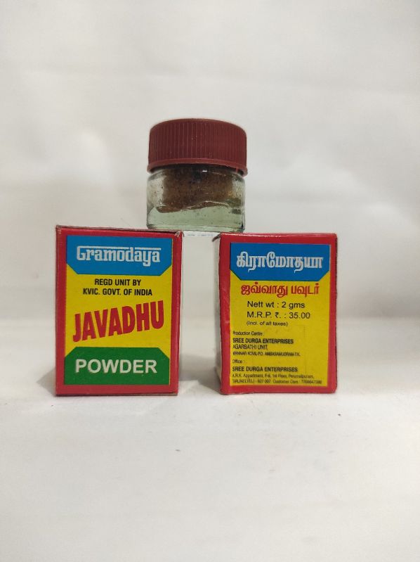 Gramodaya Javadhu Powder, for Cosmetic Use, Packaging Type : Glass Container