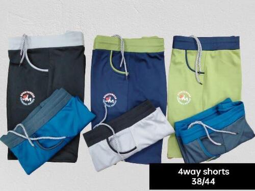 Multicolor Plain Cotton 4 Way Kids Shorts, Feature : Comfortable, Easily Washable, Impeccable Finish