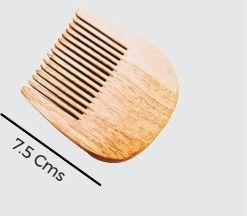 U Shape Beard Neem Wood Comb, Color : Brown
