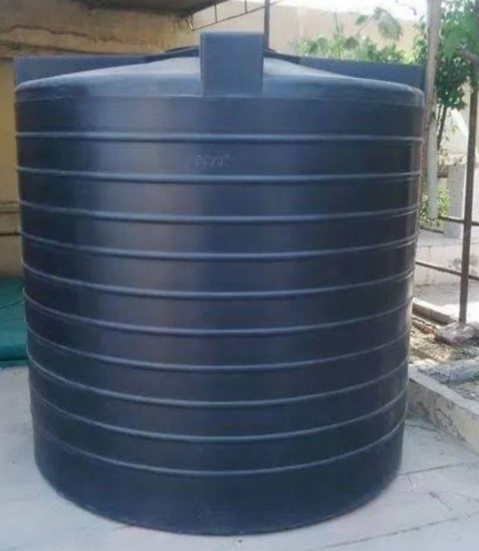Black Round Polished Plastic Water Storage Tank, Capacity : 5000 Ltr.