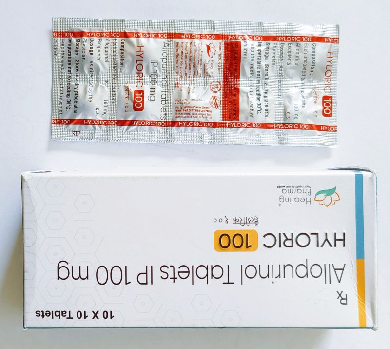 Allopurinol Tablets, Packaging Size : 10X10