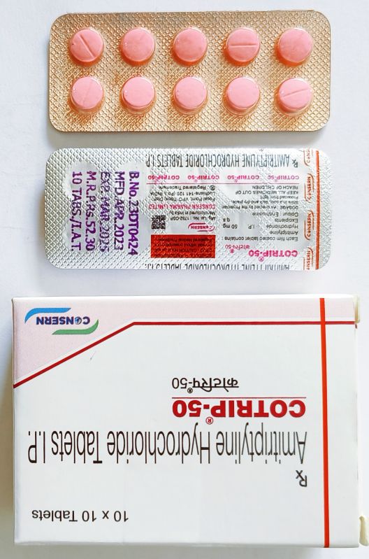 Amitriptyline tablets, for Health Related Issue, Shelf Life : 2 Yrs