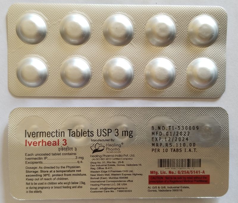 Ivermectin tablet, for CLINIC, MEDICAL, Packaging Type : BOXES
