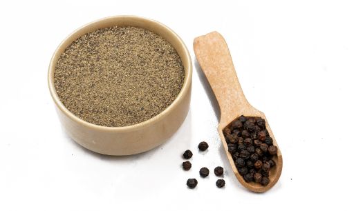 Blended Organic Black pepper powder, Packaging Type : Plastic Pouch, Plastic Packet, Plastic Box, Paper Box